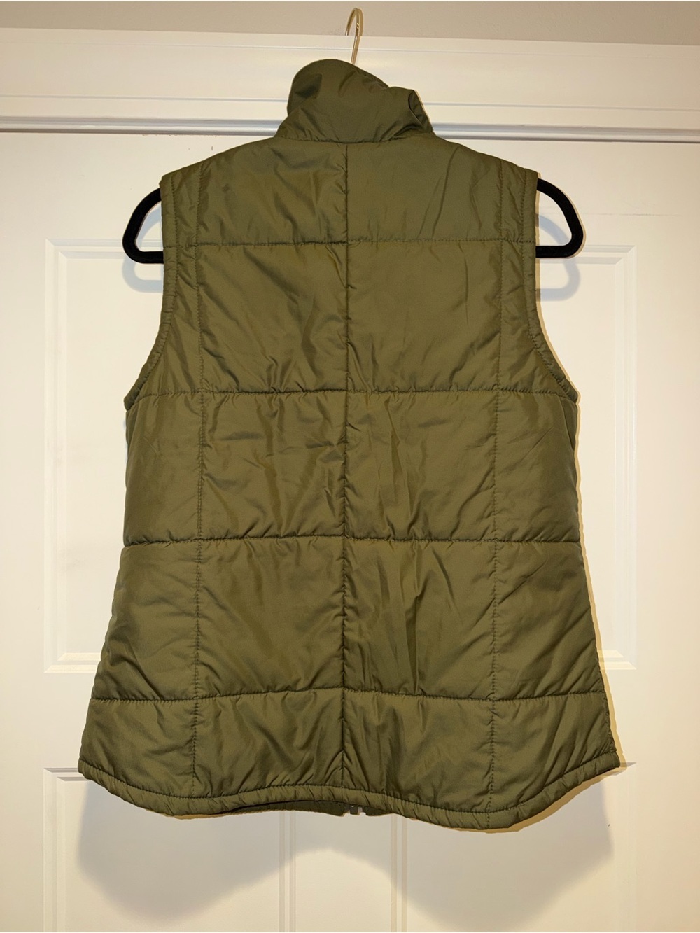 Columbia Olive Green Quilted Flannel-Lined Vest - Picture 2 of 4